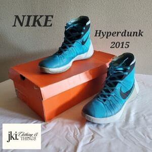 Nike Hyperdunk 2015 Men's Shoes Blue-black Lagoon